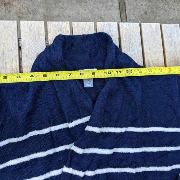 Old Navy Women Sweater Wrap Coat Stripped - Picture 13 of 16